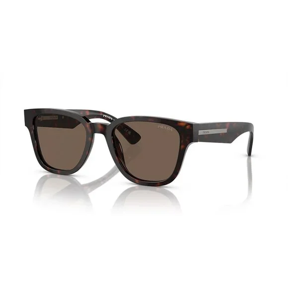 Prada PR A04S are bold brown tortoise square sunglasses Prada PR A04S Sunglasses 13O03R Red - eye-oo.com main image 3